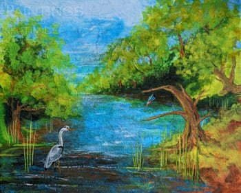 Heron and Kingfisher